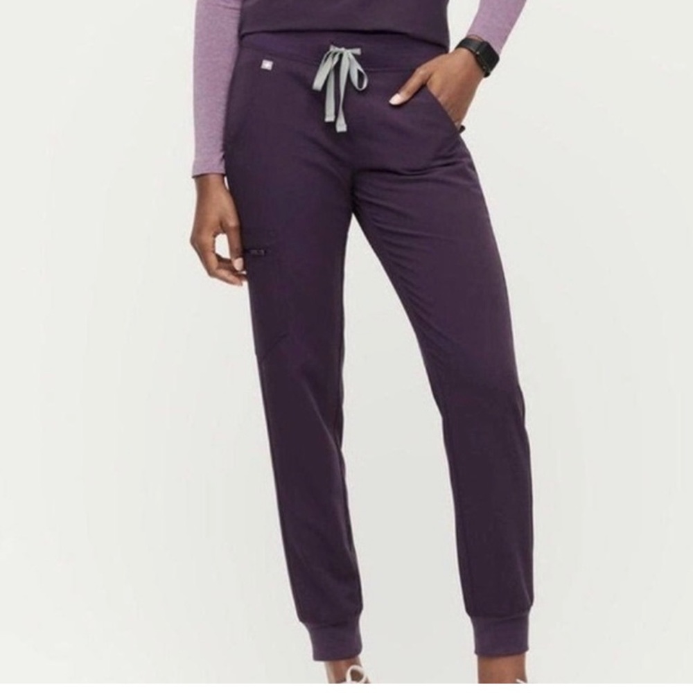 FIGS Scrub Large pants Zamora Jogger Purple